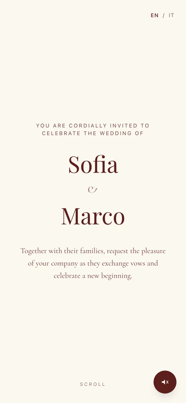 Ember & Line invitation cover