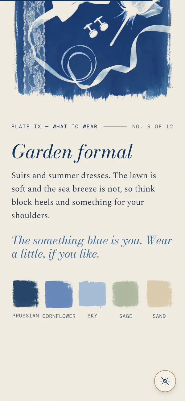 Something Blue, an inner screen