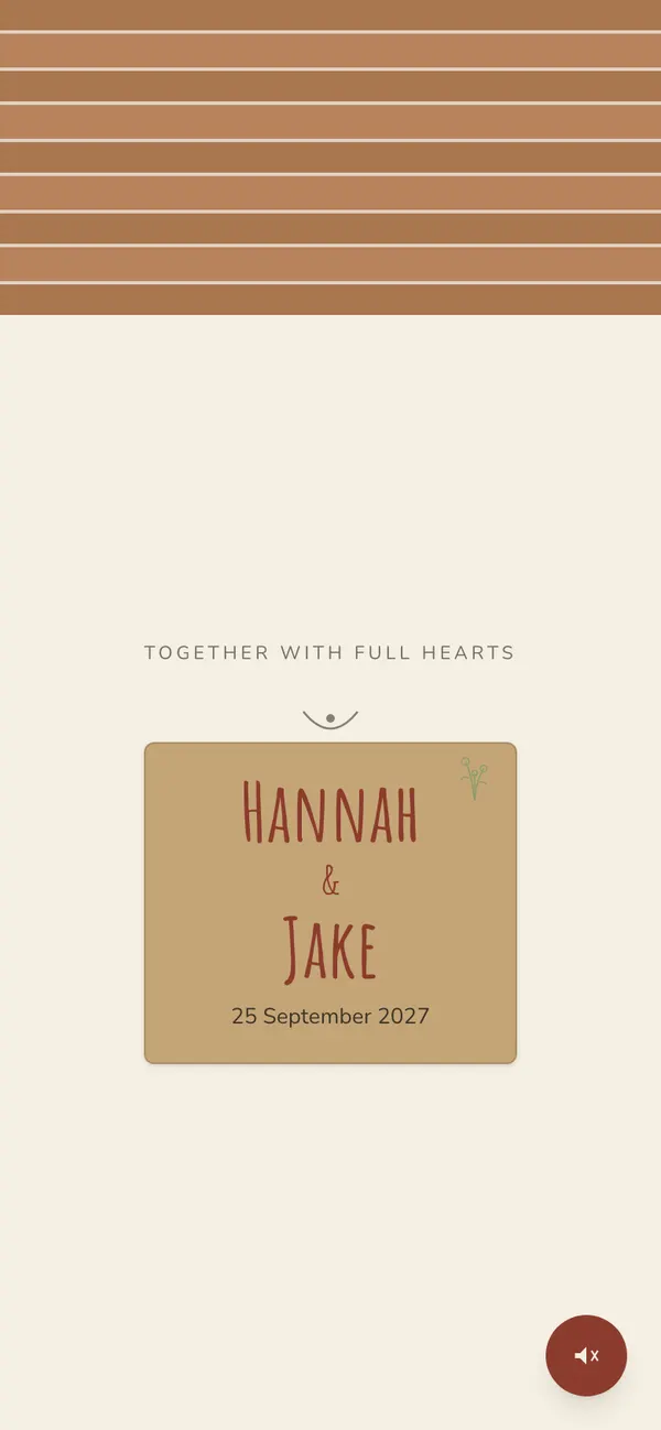 Vineyard Rustic invitation cover